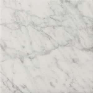 Bianco Gioia 18 in. x 18 in. Marble Floor and Wall Tile (2.25 sq. ft.)