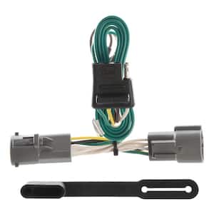 Custom Vehicle-Trailer Wiring Harness, 4-Way Flat Output, Select Ford F-150, F-250, HD, F-350, Quick Wire T-Connector