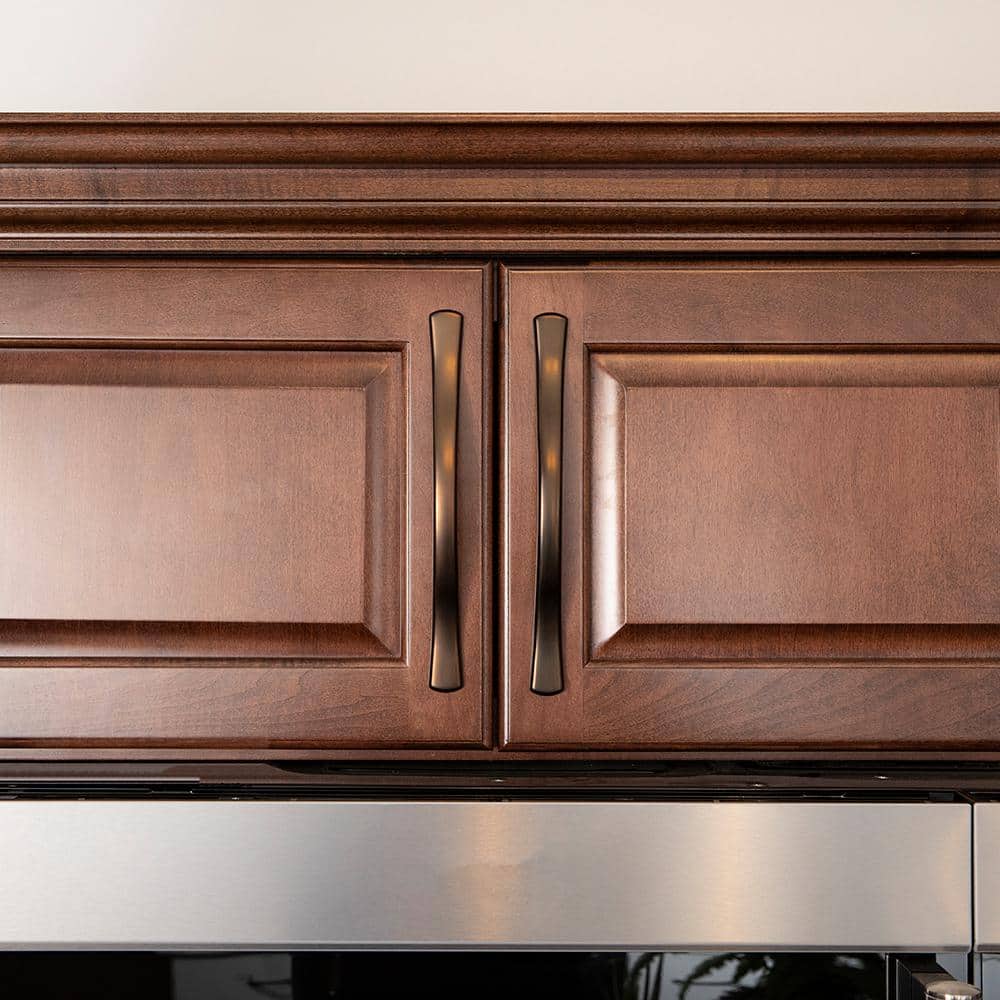 Oil-Rubbed Bronze Arch Cabinet Handle with Mounting Hardware
