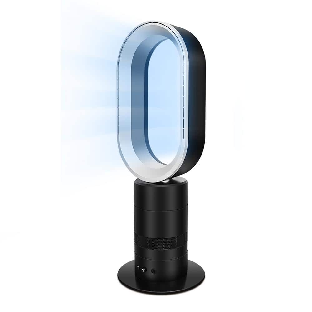 Stylish and Modern 27 in. 10 Fan Speeds Tower Fan in Black with Bladeless, 