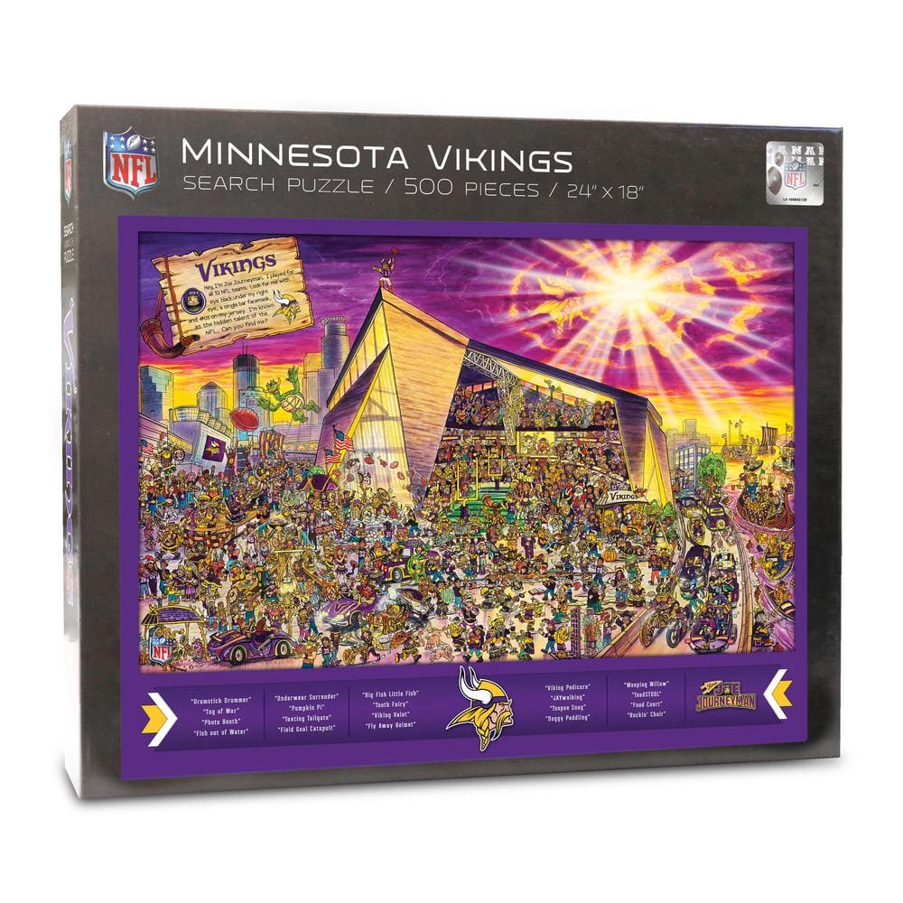 YouTheFan NFL Minnesota Vikings Wooden Retro Puzzle 0956716 - The Home Depot