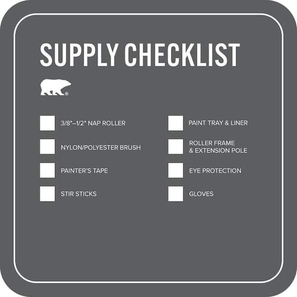 BEHR PREMIUM - 5 Gal. #N500-6 Graphic Charcoal Self-Priming 1-Part Epoxy Satin Interior/Exterior Concrete and Garage Floor Paint