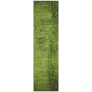 Chantille ACN554 Green 2 ft. 3 in. x 7 ft. 6 in. Machine Washable Indoor/Outdoor Geometric Runner Rug