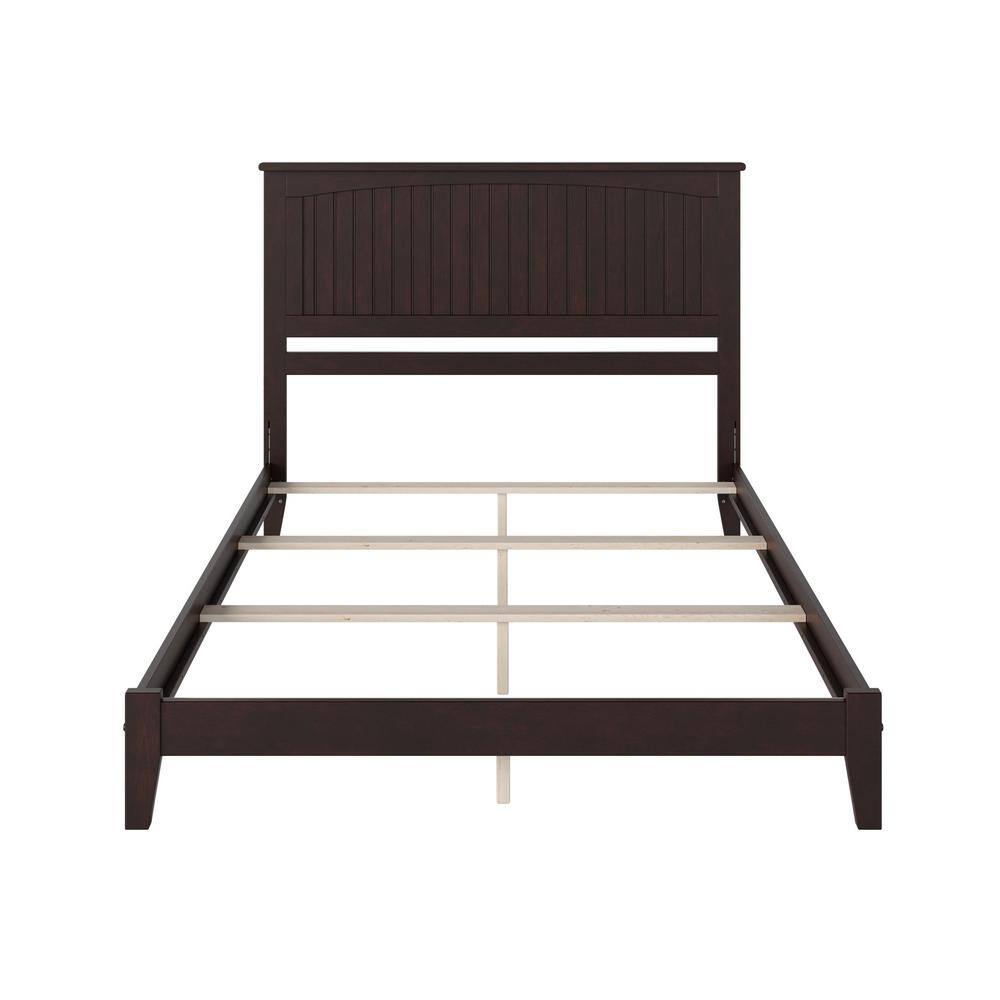 Nantucket Espresso Queen Wood Frame Upholstered Bed with Drawer