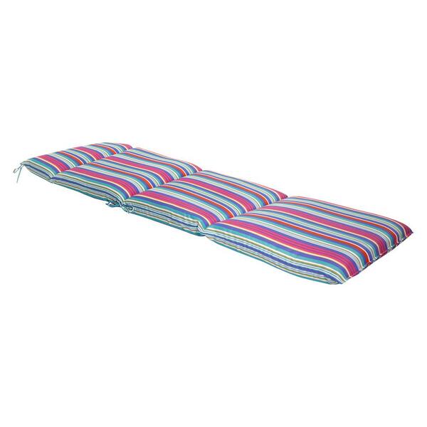 Hampton Bay 21 5 In X 29 In Outdoor Chaise Lounge Chair Cushion In Antilles Stripe 7227 01613400 The Home Depot