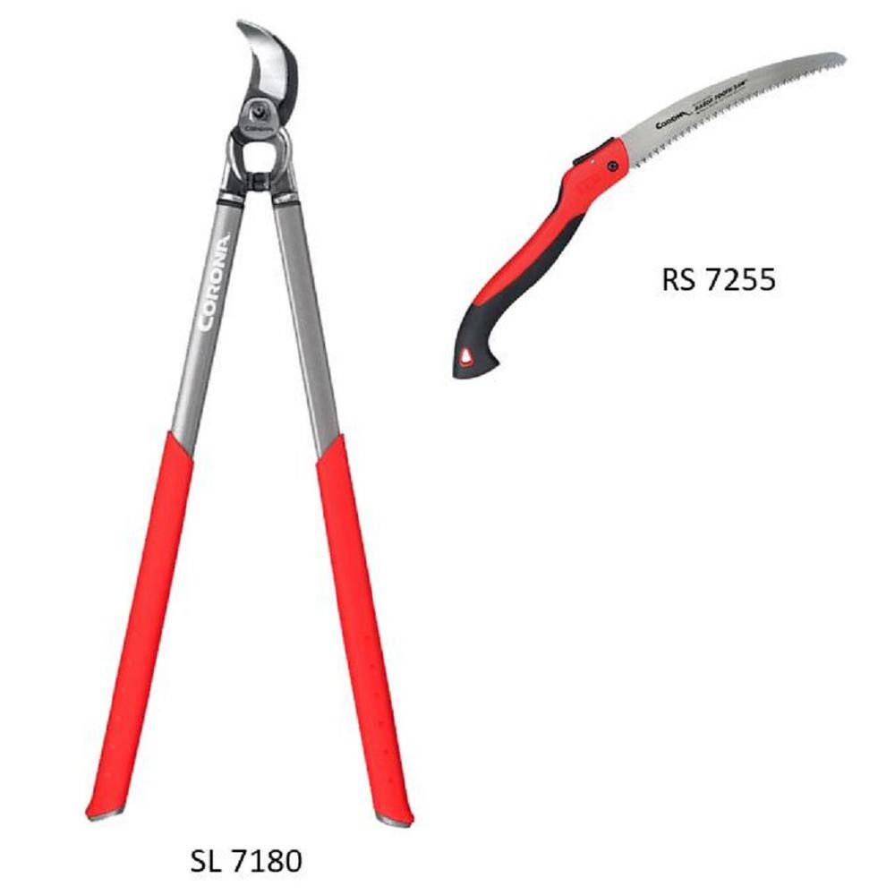 Corona Dualcut 4 in. Lopper and Razortooth 8 in. Pruning Saw Bundle4