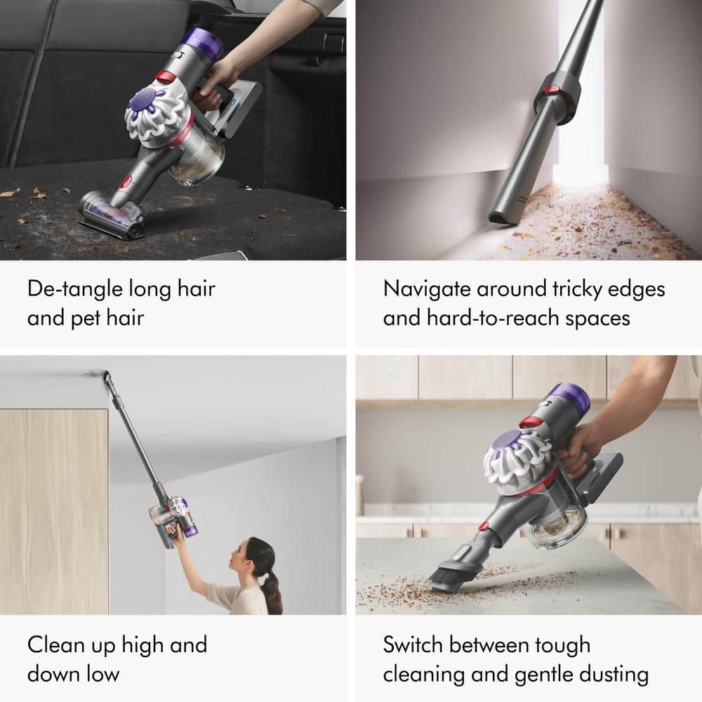 Dyson V8 Cordless Silver Stick and Handheld Vacuum Cleaner