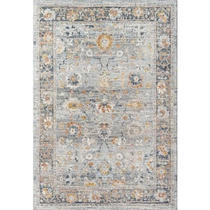 Beckham Blue/Beige Medallion 8 ft. x 10 ft. Indoor Area Rug