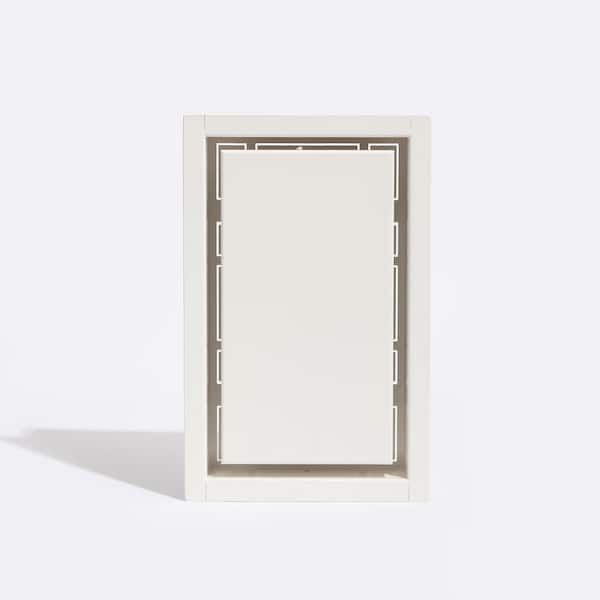 Framed Wall Vent Luxe 4 in. W. x 10 in. - White