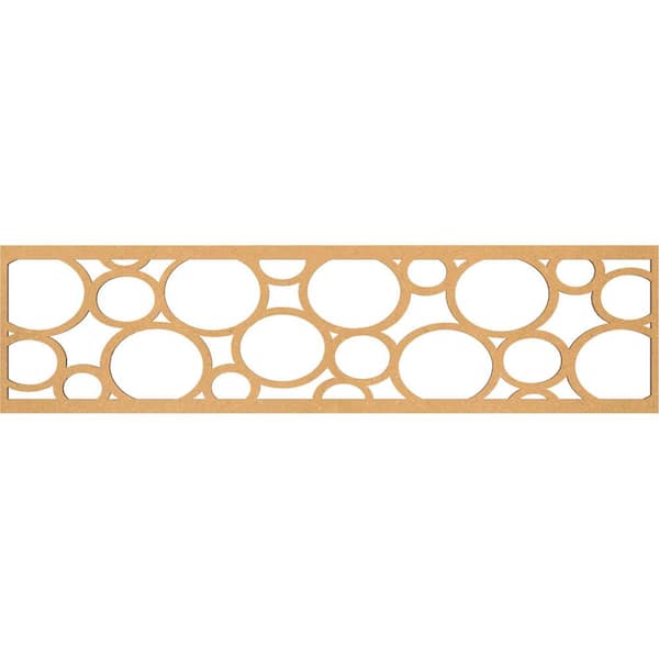Ekena Millwork Hemingway Fretwork 0.375 in. D x 47 in. W x 12 in. L MDF Wood Panel Moulding