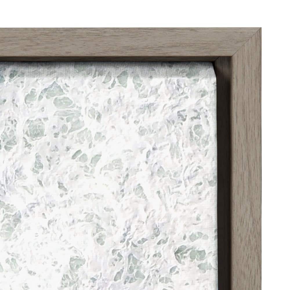 Paddle Out Ocean Waves Framed Canvas Wall Art