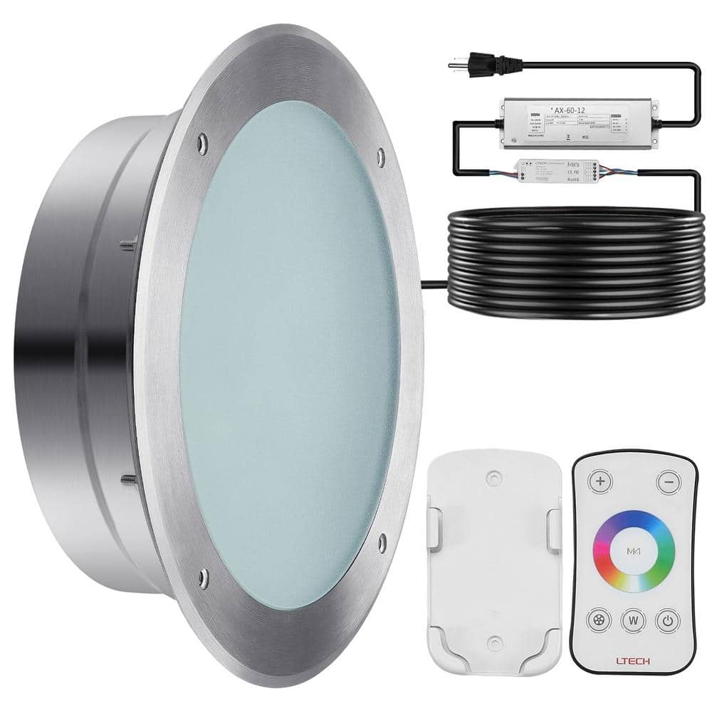 LED Pool Light 120V 40W RGBW Color Changing 10 in. Inground Pool Light with Remote price history on PriceWatchPro