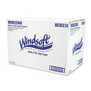 4 in. x 3.75 in. 2-Ply White Septic Safe Toilet Paper (500-Sheets/Roll, 96-Rolls/Carton)