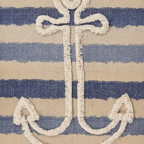 Blue 3 ft. x 4 ft. Abstract Area Rug