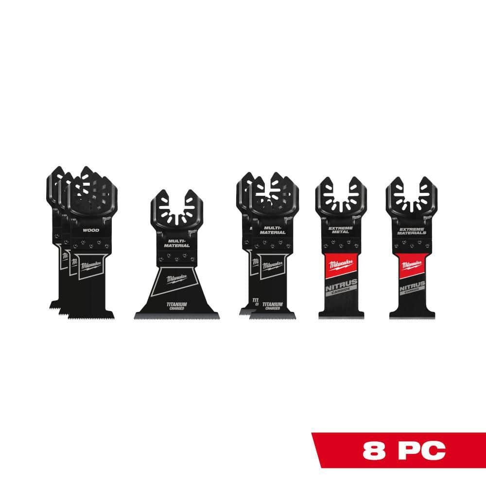 MILWAUKEE 8 PC Universal Fit Oscillating Multi-Tool Blade Set (49-10-9308W)