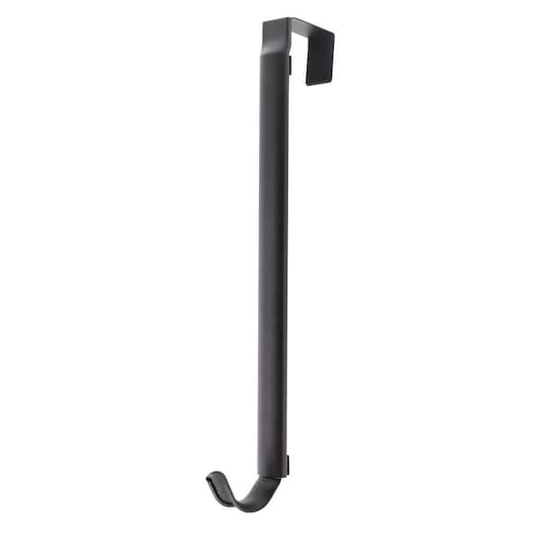 Adapt Premium 16 in. Matte Black Metal Adjustable Wreath Hanger