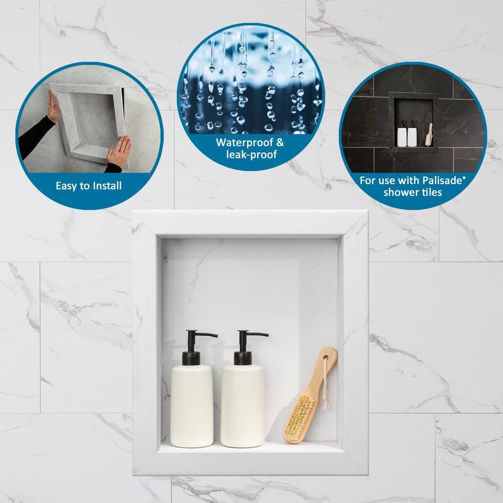 Silver Lake Vinyl Waterproof Shower Niche Insert