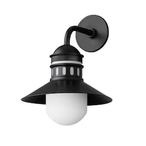 Admiralty 1-Light Outdoor Black Wall Sconce