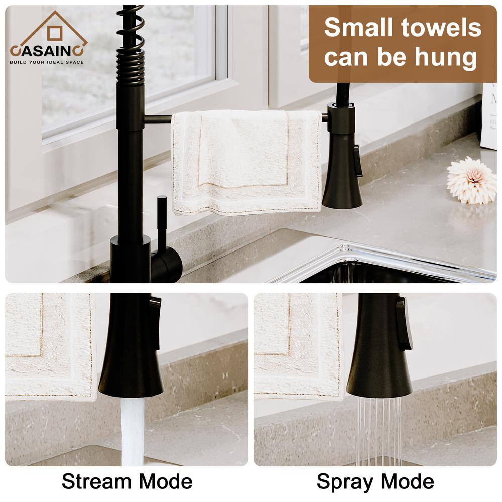 32" Stainless Steel Undermount Double Bowl Kitchen Sink with Matte Black Faucet