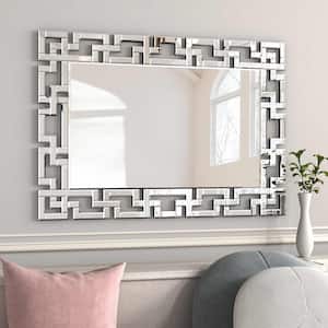 39 in. x 28 in. Rectangle Frameless Beveled Glass Decoration Mirror