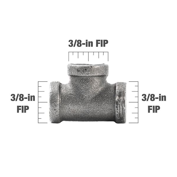 Southland 3/4 in. Black Malleable Iron FIP x FIP x FIP Tee Fitting  520-604HN - The Home Depot