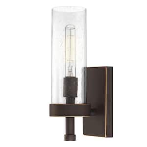 Lavina 1-Light Oil-Rubbed Bronze with Highlights Wall Sconce