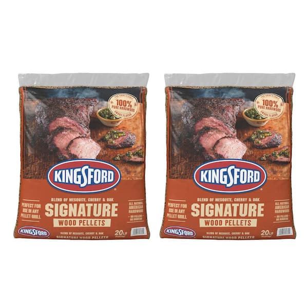 Kingsford 20 lbs. Southwest Blend of Mesquite, Cherry and Oak Wood BBQ Smoker Grilling Pellets (2-Pack)