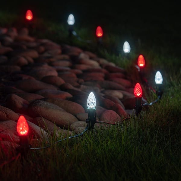 Pack Of 4 Small Red Light Bulbs - 5 Watt For Christmas Decor Or Event Lighting