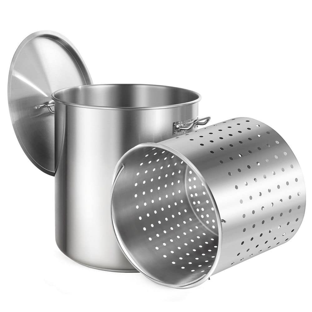 VEVOR Commercial Stockpot 84 qt. Stainless Steel Nonstick in