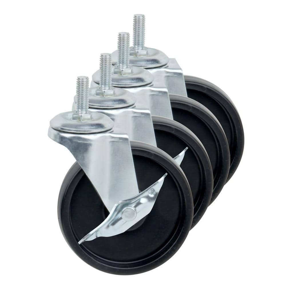 Honey Can Do 4 Caster Roller Wheels, Caster Wheels For Wire Shelving