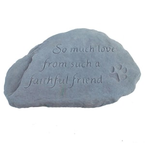 Faithfull Friend Decorative Stone Antique Gray