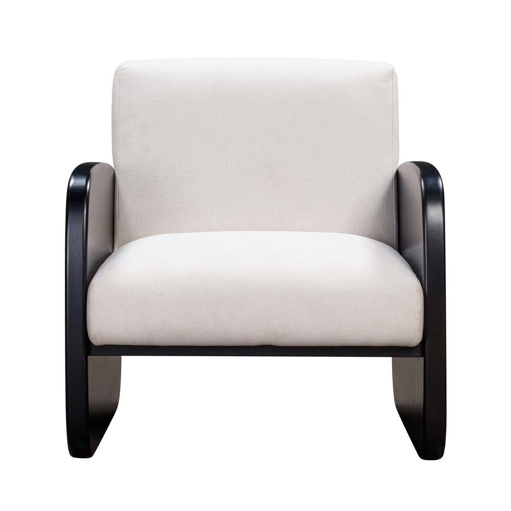 Jocelyne Black Linen Arm Chair Set of 1 with Square Arm price history on PriceWatchPro