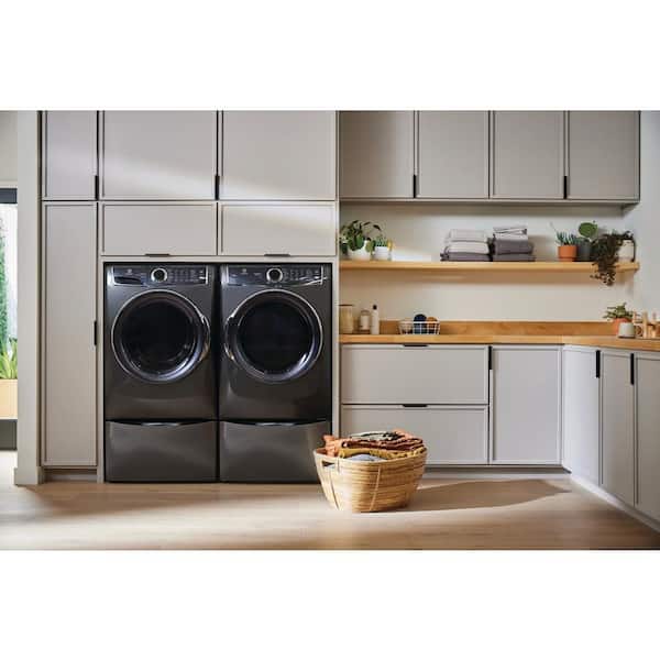 8 cu. ft. Titanium Front Load Perfect Steam Gas Dryer with Predictive Dry and Instant Refresh
