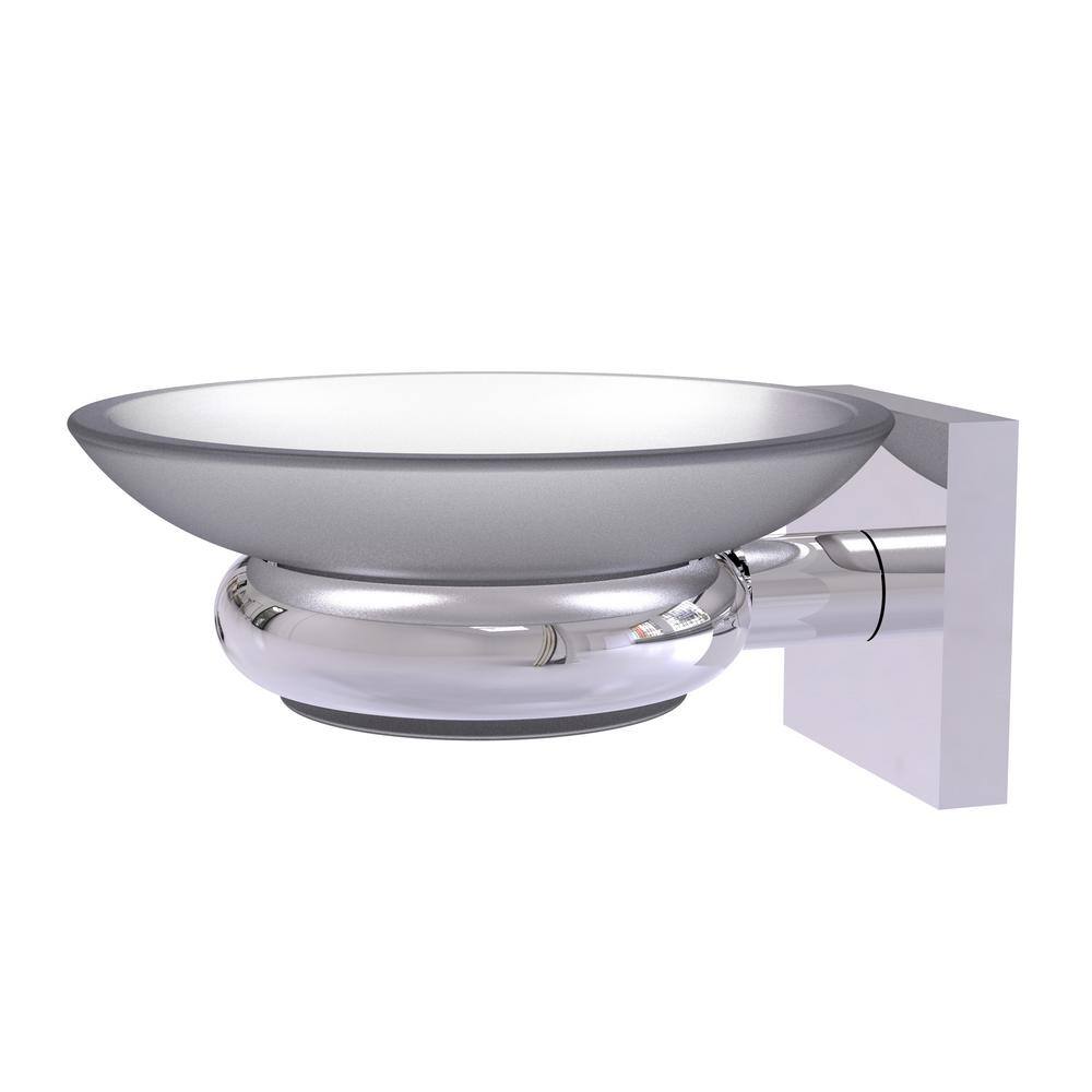 Glacier Bay Exhibit Wall-Mounted Soap Dish in Brushed Nickel 