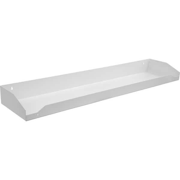 Buyers Products Company 47 in. 1-Compartment Topsider Truck Tool Cabinet Shelf Tray for a 96 in. Box in White