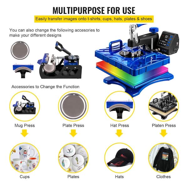 Mini Heat Press Machine Sublimation Printer for T Shirts Shoes Heating  Transfer