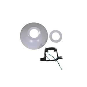 Seaport 52 in. White Mounting Bracket And Canopy Set