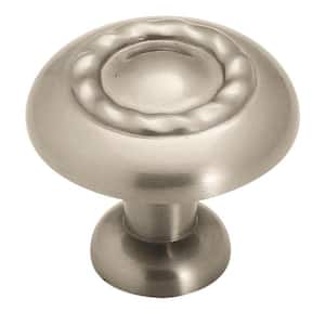 Inspirations 1-1/4 in. (32mm) Traditional Satin Nickel Round Cabinet Knob