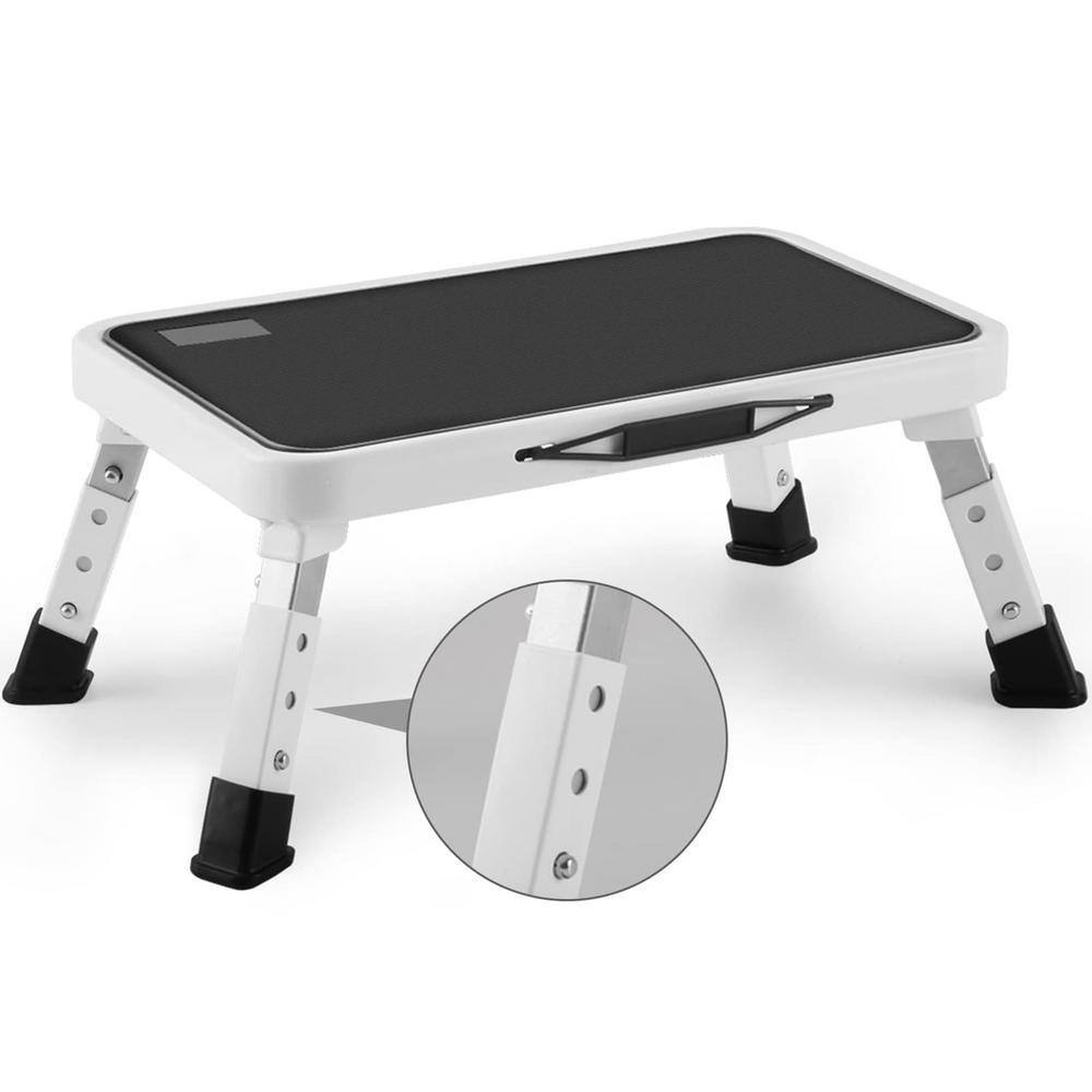 Angel Sar 1 .25 ft. Metal Folding Work Platform with Non-Slip Platform ...