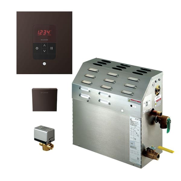 Mr. Steam 5kW Steam Bath Generator with iTempo AutoFlush Square Package in Oil Rubbed Bronze