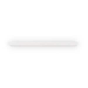 Thassos White 0.75 in. x 12 in. Polished Marble Pencil Trim Wall Tile (0.0625 sq. ft./Each)