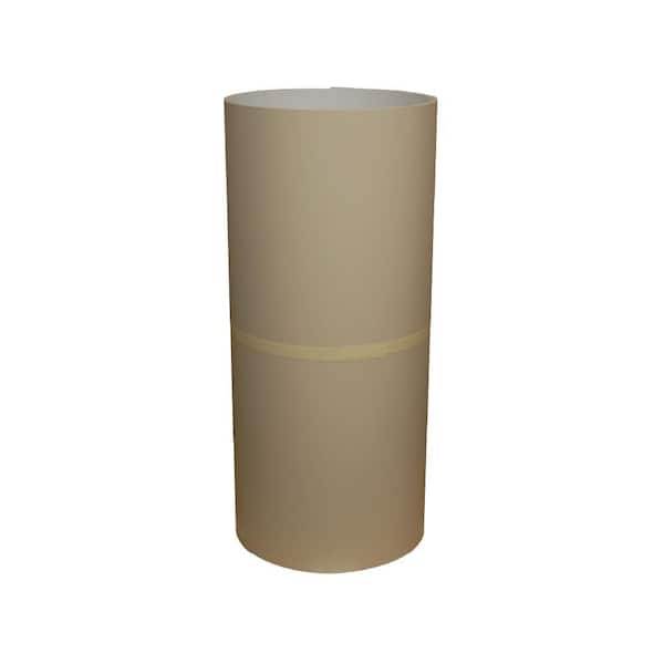 24 in. x 50 ft. Almond over White Aluminum Trim Coil