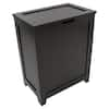 Redmon Contemporary Country Espresso Laundry Hamper with Wainscot ...