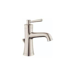 Joleena Single Handle Single Hole Bathroom Faucet in Brushed Nickel