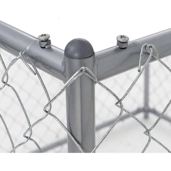 chain link fence dog bowl