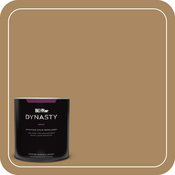 BEHR DYNASTY 1 qt. #N290-6 Trinket Gold Eggshell Enamel Interior Stain-Blocking Paint and Primer