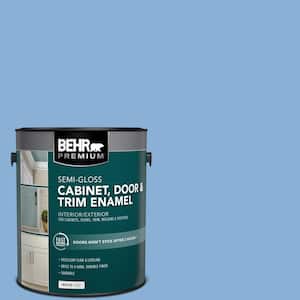 1 gal. #PPU15-12 Bluebird Semi-Gloss Enamel Interior/Exterior Cabinet, Door & Trim Paint