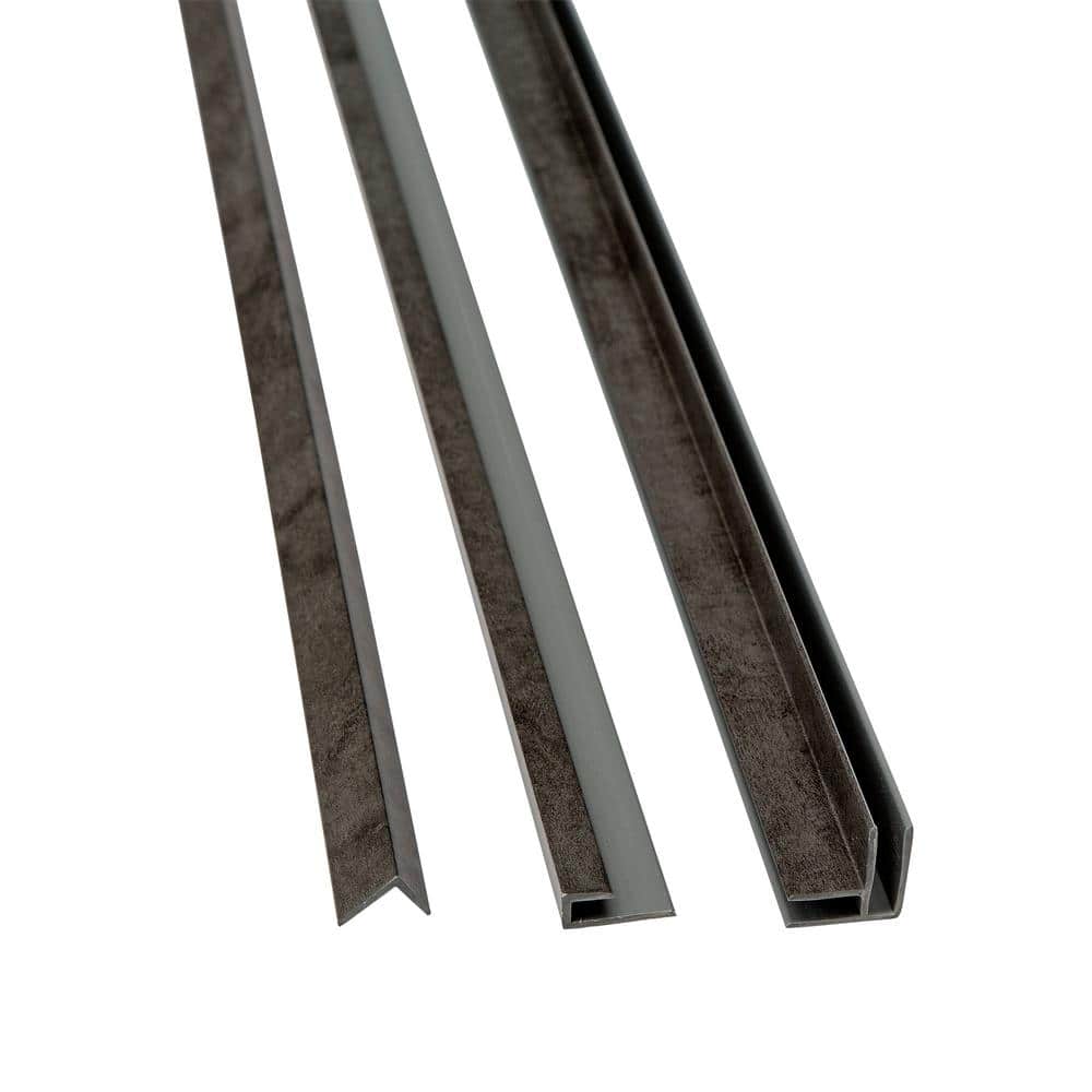 Ashen Slate 94 in. Vinyl Backsplash Accessory Trim Kit price history on PriceWatchPro