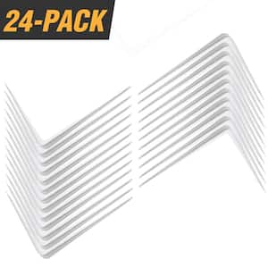 12 in. x 14 in. White Steel Shelf Bracket (24-Pack)