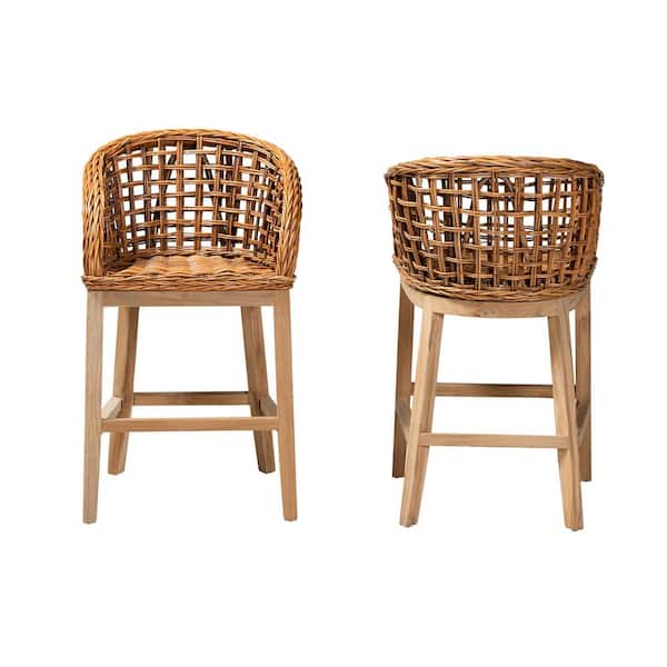 Rattan Teakwood Bar Stool Rattan Teakwood Bar Stool